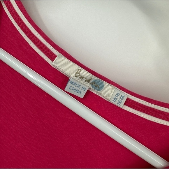 Boden Pink Printed Pink Midi Dress 10L - Picture 2 of 5